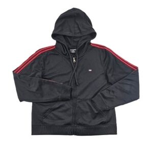 Polo Jeans Co Ralph Lauren American Flag Red Stripe Jacket Hoodie Sweatshirt Med